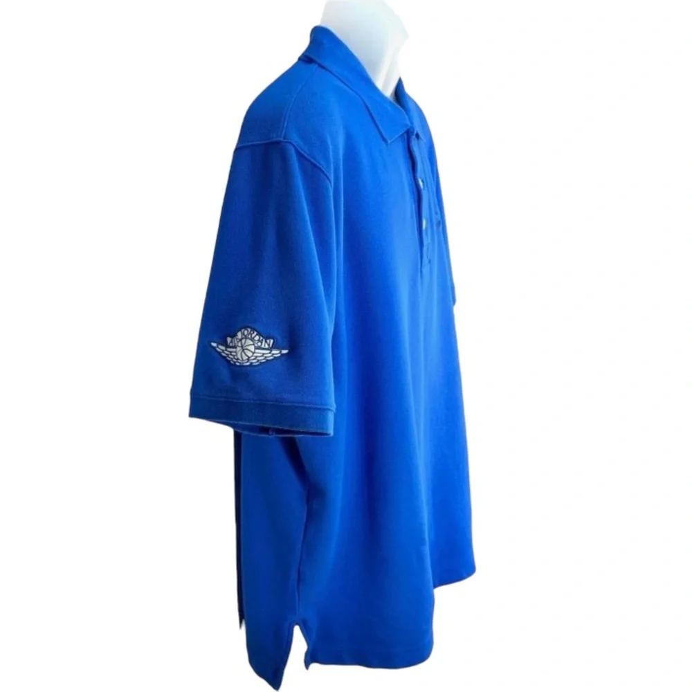 Nike Air Jordan | Mens XXL | Blue Embroidered Jumpman 23‎ Polo Shirt